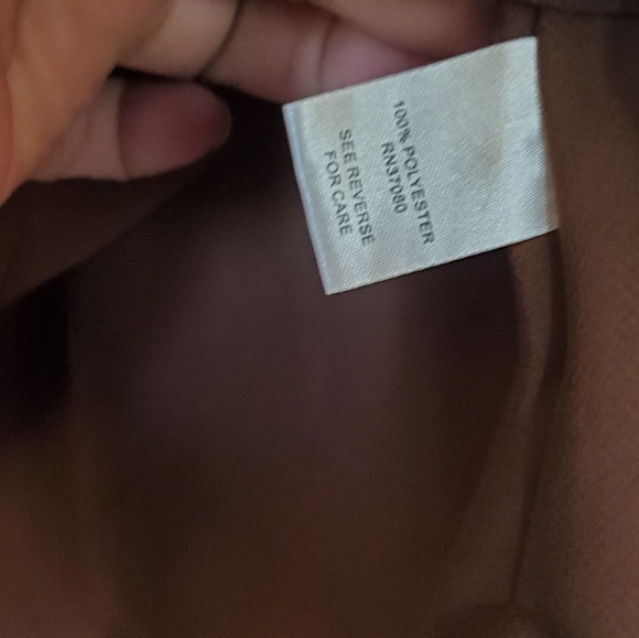 Cato Brown Sleeveless Surplice Blouse Top with Ruffle Size 22/24 W - Picture 4 of 11